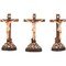 Juvale 3-Pack Standing Crucifix Cross Statues, Little Jesus Figures, Ornate Catholic Cross Sculptures, Religious Resin Icons of Christ’s Passion, Small Christian Altar Decor for Prayer and Reflection